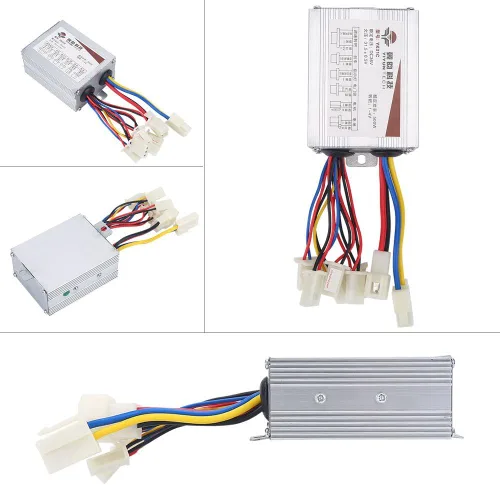 Vista 2 de Alomejor 36V 500W Motor cepillado controlador módulo para velocidad constante, control sensible de los cambios de dirección de frenado