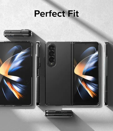Vista 6 de Ringke Funda delgada [material antiamarilleo] compatible con Samsung Galaxy Z Fold 4 5G (2022) para minimalista pero resistente, funda transparente