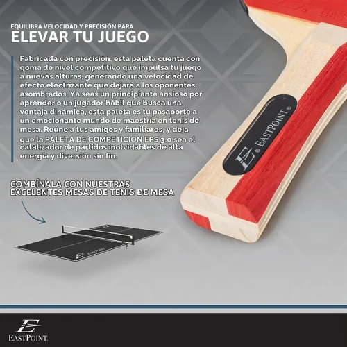 Vista 4 de EastPoint - Paletas de ping pong, juego de paletas para 2 jugadores