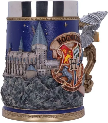 Vista 3 de Nemesis Now Jarra coleccionable de Harry Potter Hogwarts con licencia oficial de 6.1 in, color azul