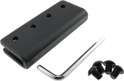 Vista 4 de HJGarden Bi Parting - Conector de hardware para puerta corrediza de granero para pista plana de 1 9/16 pulgadas, adaptador de riel de hardware