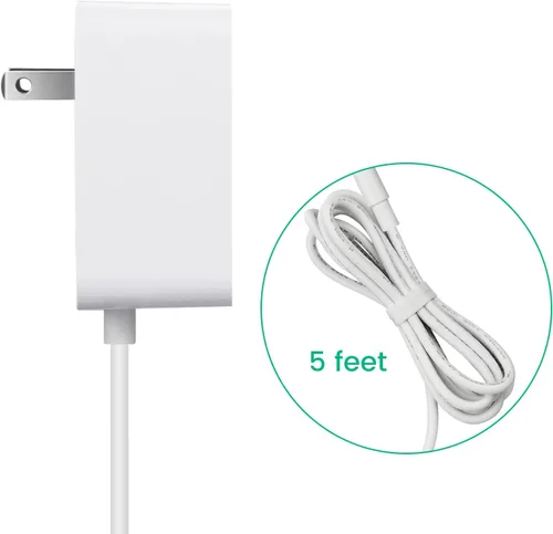 Vista 5 de Cable de alimentación para Graco DuetSoothe, columpio de bebé Simple Sway, cargador de 5 V blanco Para Glider LX, DuoGlider, Sweetpeace, enchufe
