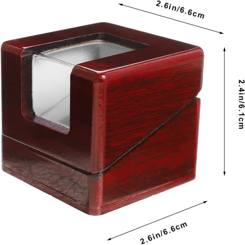 Vista 3 de BESPORTBLE Caja de exhibición del anillo del campeonato, caja de exhibición del anillo de madera, exhibición del anillo único, caja del caso