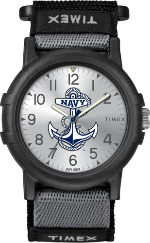 Vista 24 de Timex Reloj unisex Collegiate Recruit de 1.496 in - Tennessee Volunteers con correa de tela negra