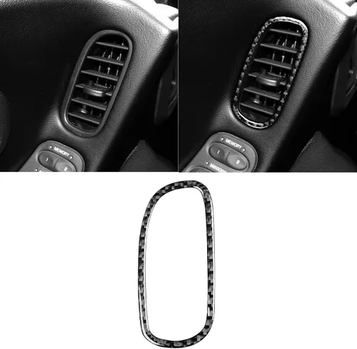 Vista 17 de NVCNX Real Premium - Cubierta de fibra de carbono para puerta de automóvil, pilar A, salida de aire, cubierta interior compatible con Chevrolet