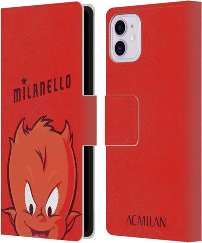 Vista 39 de Head Case Designs Officially Licensed AC Milan Dream Big Children Leather Wallet Case Compatible with Apple iPhone 11