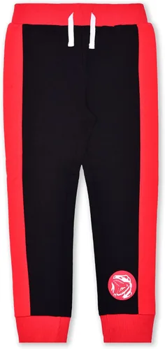 Vista 4 de Hasbro Power Rangers - Conjunto de camisa y pantalones deportivos de manga corta para niños pequeños, negrorojo o azulazul marino