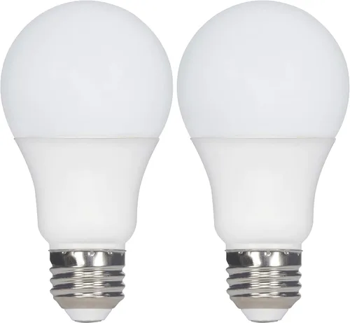 Vista 6 de Satco Bombilla LED A19 11402 de 5.8 W, repuesto de 40 W, blanco cálido 2700 K, 450 lúmenes