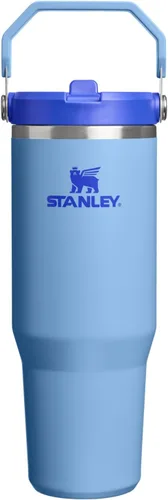 Vista 76 de STANLEY IceFlow 2.0 - Vaso con pajilla abatible con asa, 30 onzas, tapa giratoria y popote abatible, botella de agua a prueba de fugas, acero Tiza