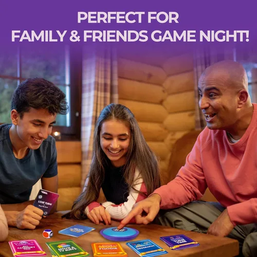 Vista 6 de Categoría Knockout: Juego de Trivia y Desafío de Palabras de Ritmo Rápido para Familias, Adultos y Niños — Buzzer + Dados, 100+ Cartas, Rondas