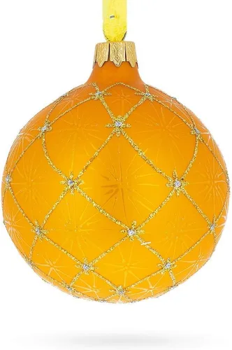 Vista 6 de 1897 Coronation - Adorno navideño de cristal de oro real de 3,25 pulgadas