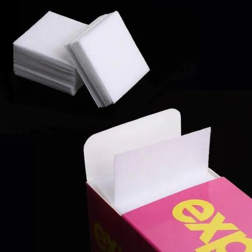 Vista 7 de 1300 piezas de removedor de esmalte de uñas de gel para arte de uñas sin pelusas, almohadilla de algodón con 2 piezas de cutícula de doble cabeza