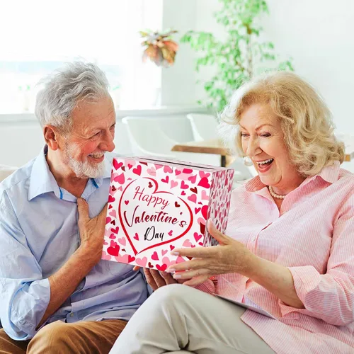 Vista 9 de Hxezoc Caja de Tarjetas de San Valentín Recuerdos Buzón Feliz Día de San Valentín Caja de Cartón para Aula de Niños, Día de San Valentín, Baby