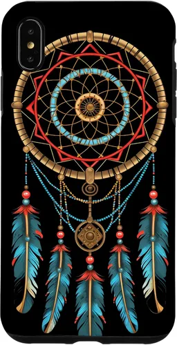 Vista 11 de Dreamcatcher Native American Indian Feathers Tribal Boho Case for iPhone 17