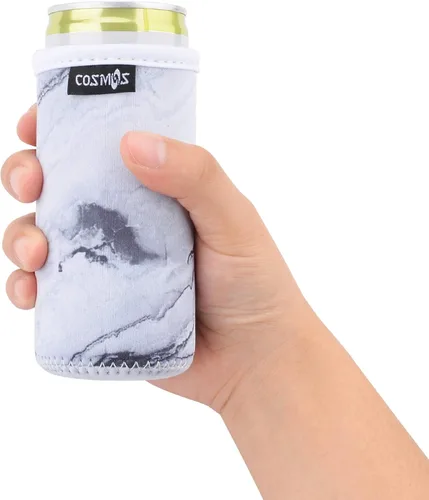 Vista 5 de CM Fundas delgadas de neopreno suave de 8.4 onzas líquidas para latas de bebidas energéticas y latas de cerveza (8.4 onzas)
