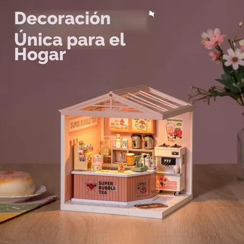Vista 2 de Super Creator - Juego de construcción de minibloques para adultos, kit de casa de plástico en miniatura, juguetes de bloques de construcción