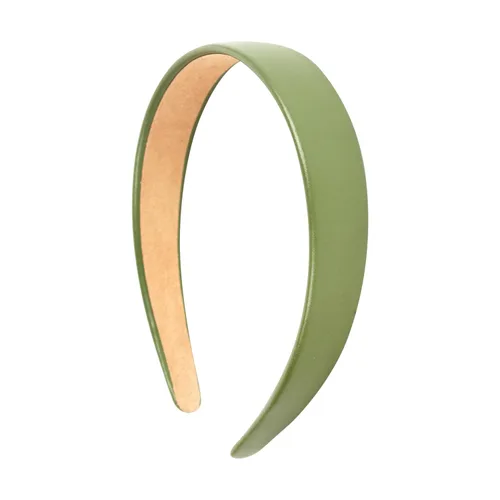 Vista 12 de Motique Accessories Diadema de cuero vegano de 1 pulgada para mujeres y niñas (negro)