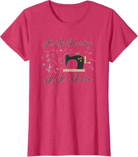 Vista 10 de It's Not Hoarding If Its - Camiseta de costura para acolchado, Blanco, S
