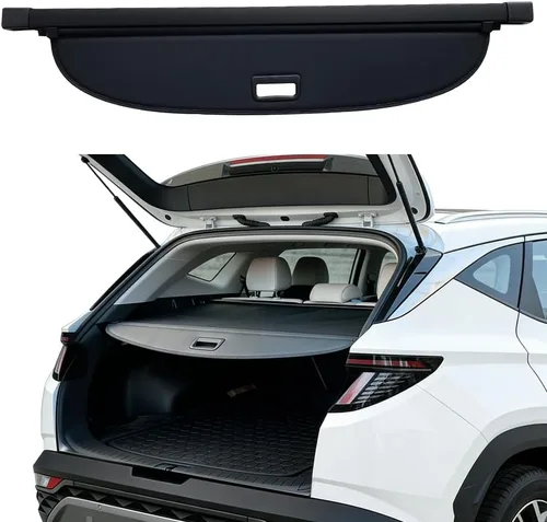 Vista 12 de cubierta retráctil para baúl trasero compatible con Toyota RAV4 2013-2018, protector de seguridad, pantalla de privacidad para equipaje