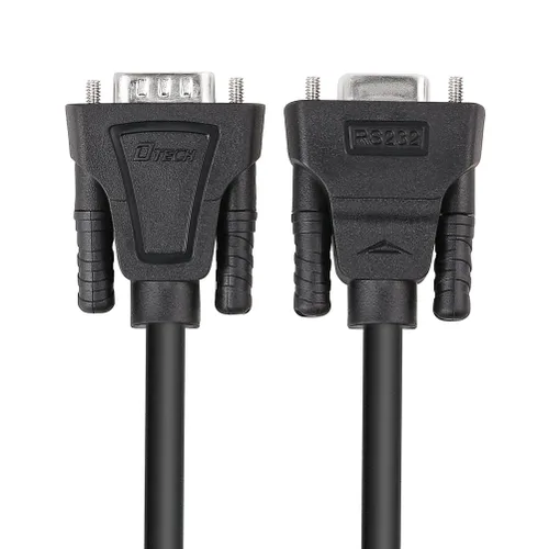 Vista 7 de DTech Extensión de cable serie RS232 de 5 pies macho a hembra de 9 pines rectos