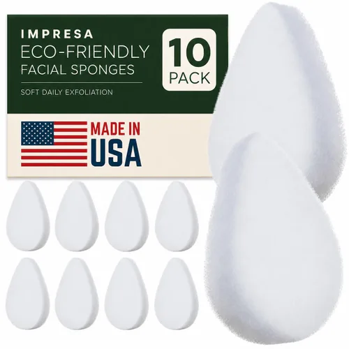 Vista 11 de IMPRESA Esponja facial – Limpiador facial diario de limpieza profunda – Almohadillas exfoliantes suaves para la eliminación de la piel muerta