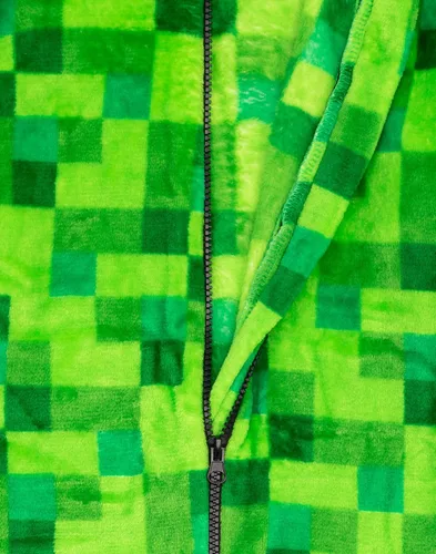 Vista 5 de Minecraft Mono de pijama Pixelated Creeper para niños, Verde