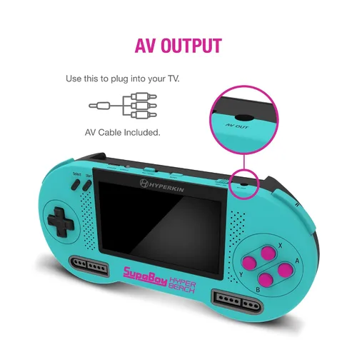 Vista 5 de Hyperkin SupaBoy Portable Pocket Console for Super NESSuper Famicom (Hyper Beach) - Super NES