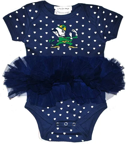 Vista 3 de Two Feet Ahead Body para bebé recién nacido, vestido de falda tutú con corazones