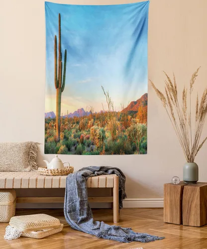Vista 9 de Ambesonne Tapiz de arte afro, hombre negro fuerte con una corona de trazos impresión de pintura moderna, decoración de tela para colgar en la pared