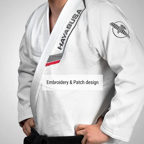 Vista 5 de Hayabusa Jiu Jitsu Gi de tejido perlado ultraligero