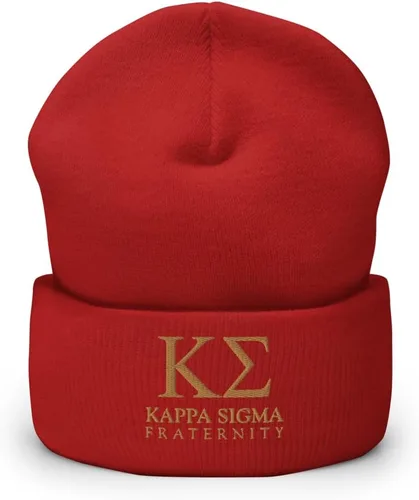 Vista 9 de Kappa Sigma Fraternity Beanie: gorro de acrílico suave de alta calidad para el orgullo y la calidez, sombrero de invierno