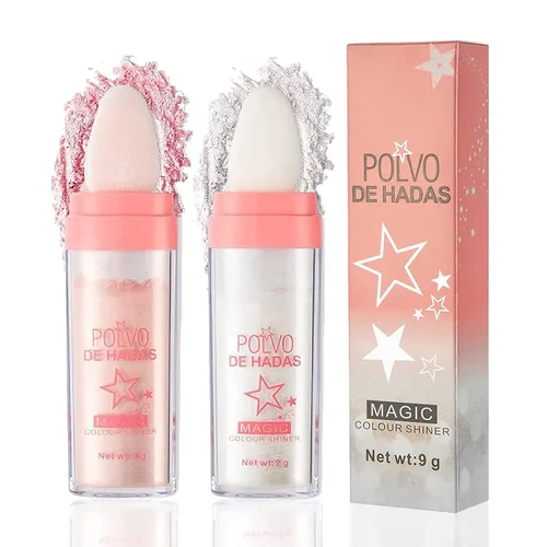 Vista 8 de Polvo De Hadas Polvo De Hadas - Polvo de Hadas 3D de Alto Brillo Polvo Suelto Purpurina Polvo de Colorete Facial Polvo Brillante para Ojos, Cara