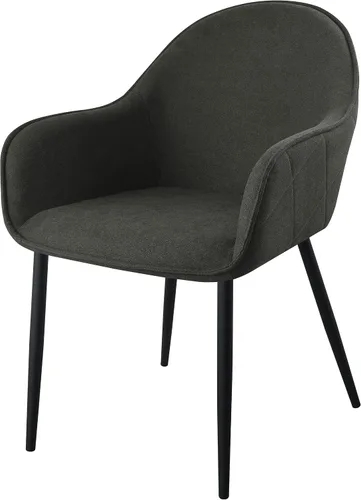 Vista 6 de Coaster Home Furnishings - Emma - Juego de 2 sillones de tela - Patrón de diamantes, asiento tapizado, brazos inclinados - Modernas - Comedor