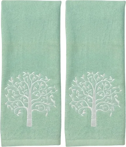Vista 33 de Serafina Home Toallas de mano náuticas para huéspedes: Coastal Love Anchors The Soul, 2 piezas suaves y absorbentes