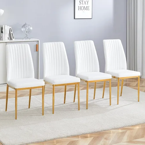 Vista 9 de Sillas De Comedor Juego de 4 Sillas De Comedor Juego de 4 Sillas De Comedor para Comedor, Juego de 4 Sillas De Comedor para Comedor, Cocina, Sala