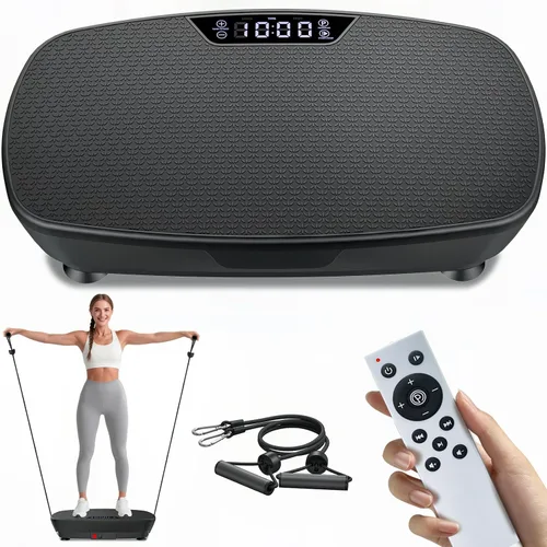 Vista 10 de AoraPulse Vibration Plate Exercise Machine with 9 Programs 250 Speeds