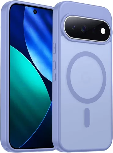 Vista 28 de SPIDERCASE Funda magnética para Google Pixel 9A, protección contra caídas de grado militar, delgada, translúcida, mate, a prueba de golpes
