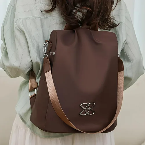 Vista 3 de Mochila para mujer, mochila antirrobo de gran capacidad, impermeable, bolsa de hombro para viajes y negocios
