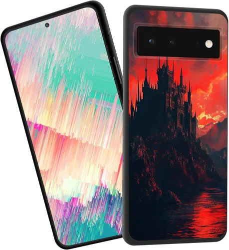 Vista 88 de Funda delgada para Google Pixel 4 XL, funda delgada de silicona de TPU suave a prueba de golpes para Google Pixel 4 XL, cruz negra