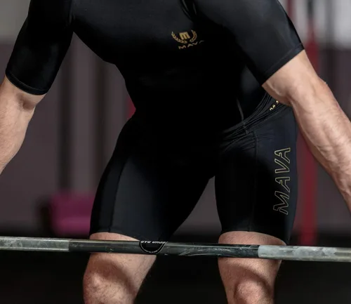 Vista 5 de MAVA Pantalones cortos de compresión deportivos para hombre, capa base deportiva activa