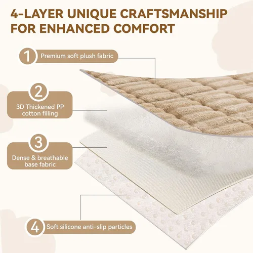 Vista 5 de OTOB Funda de sofá para perros, lavable, antideslizante, divertida funda para sofá para mascotas, protector de muebles suave y acogedor, apto