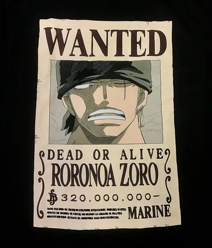 Vista 2 de Camiseta Roronoa Zoro Bounty de una sola pieza, con licencia