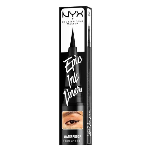 Vista 9 de NYX PROFESSIONAL MAKEUP Epic Ink Liner, delineador líquido impermeable, negro, fórmula vegana