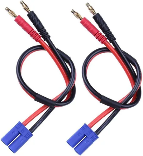 Vista 8 de FLY RC Cable de carga de 0.157 in y 0.157 in macho de plátano para JST 20 awg, cable de carga de silicona suave, 11.8 in, piezas Lipo