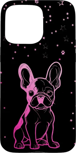 Vista 31 de Funda para iPhone 16 Bulldog francés con patrones abstractos para amantes de los perros