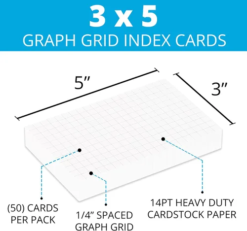 Vista 2 de Home Advantage Tarjetas de índice de cuadrilla de doble cara, gráfico de línea gris rayado (3-x-5)