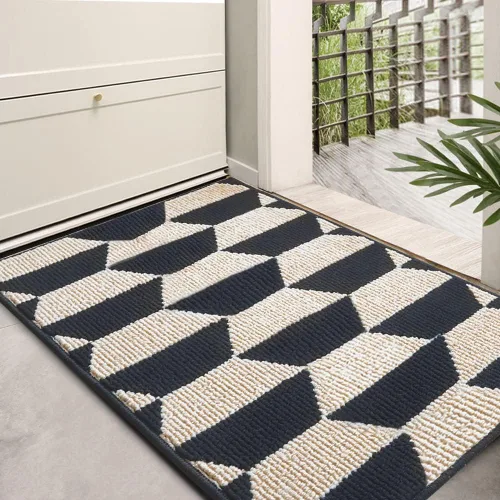 Vista 8 de TOMEX Tapete de puerta para interiores y exteriores, tapete antideslizante mejorado 2024, tapete de bienvenida para el hogar, jardín, garaje