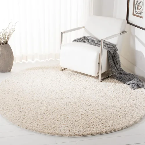 Vista 109 de SAFAVIEH Colección August Shag - Alfombra de área de 6 x 9 pies, color lila, diseño sólido, no desprende pelusa y de fácil cuidado, grosor de 1.2
