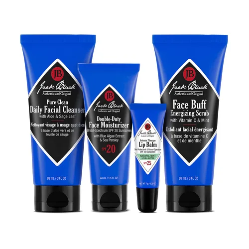 Vista 3 de Jack Black Men's Skincare Kit, Men's Gift Set, Travel-Ready