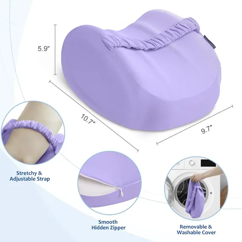 Vista 6 de KingPavonini Almohada de Rodilla Refrescante para Personas que Duermen de Lado con Dolor de Cadera, Almohada de Pierna de Espuma Viscoelástica